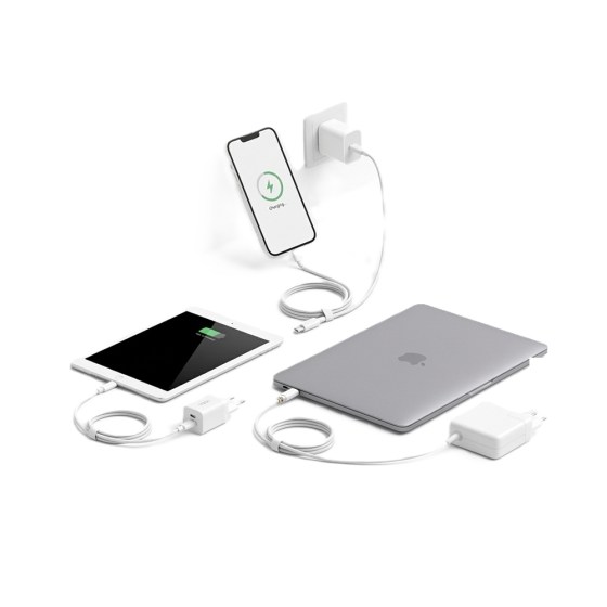 USB-C gyorstöltő adapter laptophoz és telefonhoz